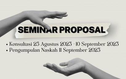 Pengajuan Proposal Penelitian (Seminar Proposal) 2023