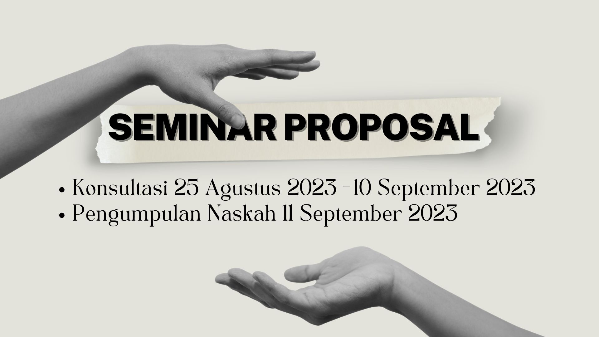 Pengajuan Proposal Penelitian (Seminar Proposal) 2023