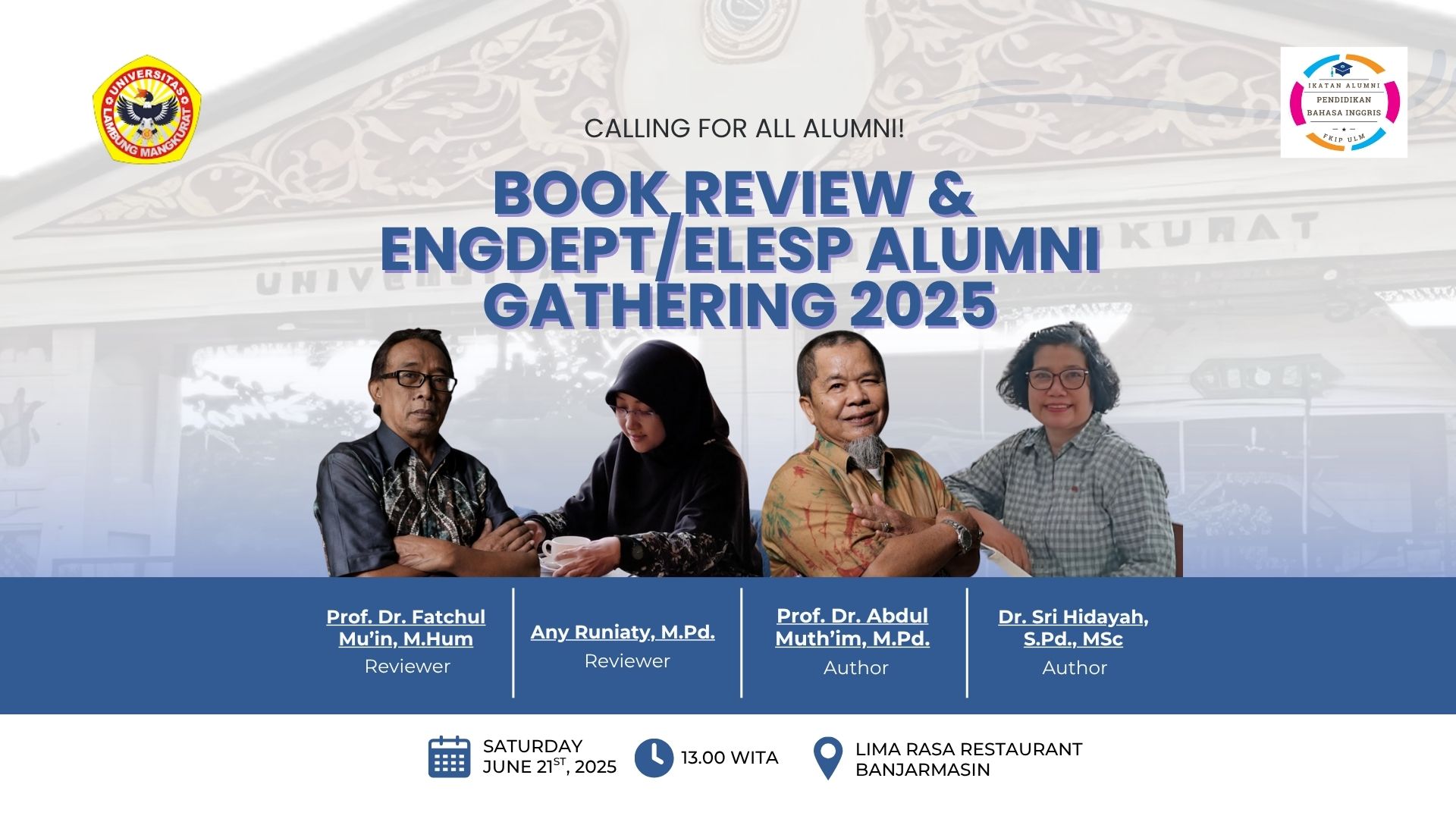 Book review & ENGDEPT/ELEPS Alumni Gathering 2025 Book review & ENGDEPT/ELEPS Alumni Gathering 2025