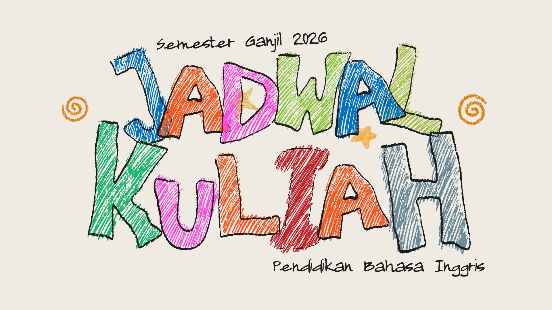 Jadwal Perkuliahan Semester Ganjil 2026