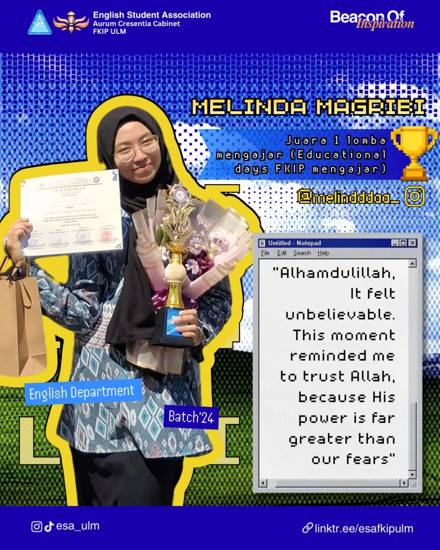 Melinda Magribi - Juara 1 Lomba Mengajar