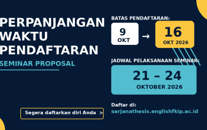 Deadline Sempro Diperpanjang! Daftar Sebelum 16 Oktober atau Tunggu Semester Depan