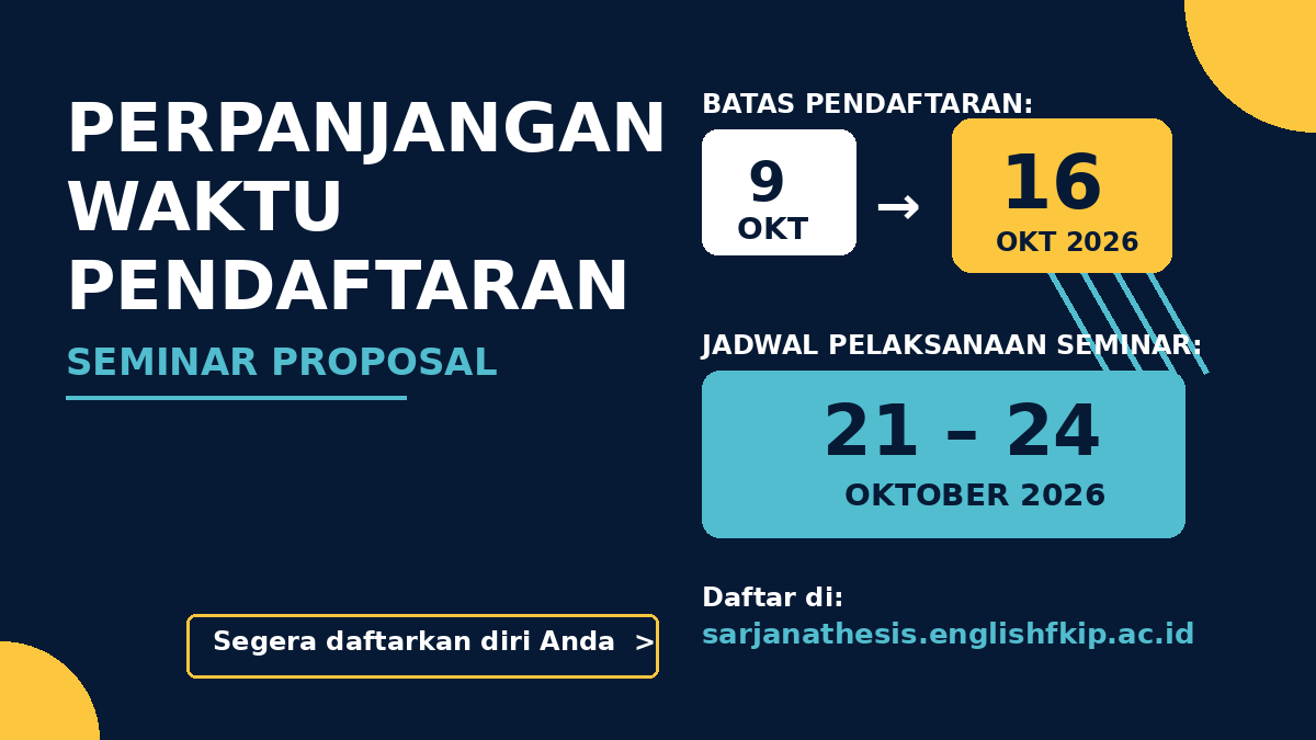 Deadline Sempro Diperpanjang! Daftar Sebelum 16 Oktober atau Tunggu Semester Depan