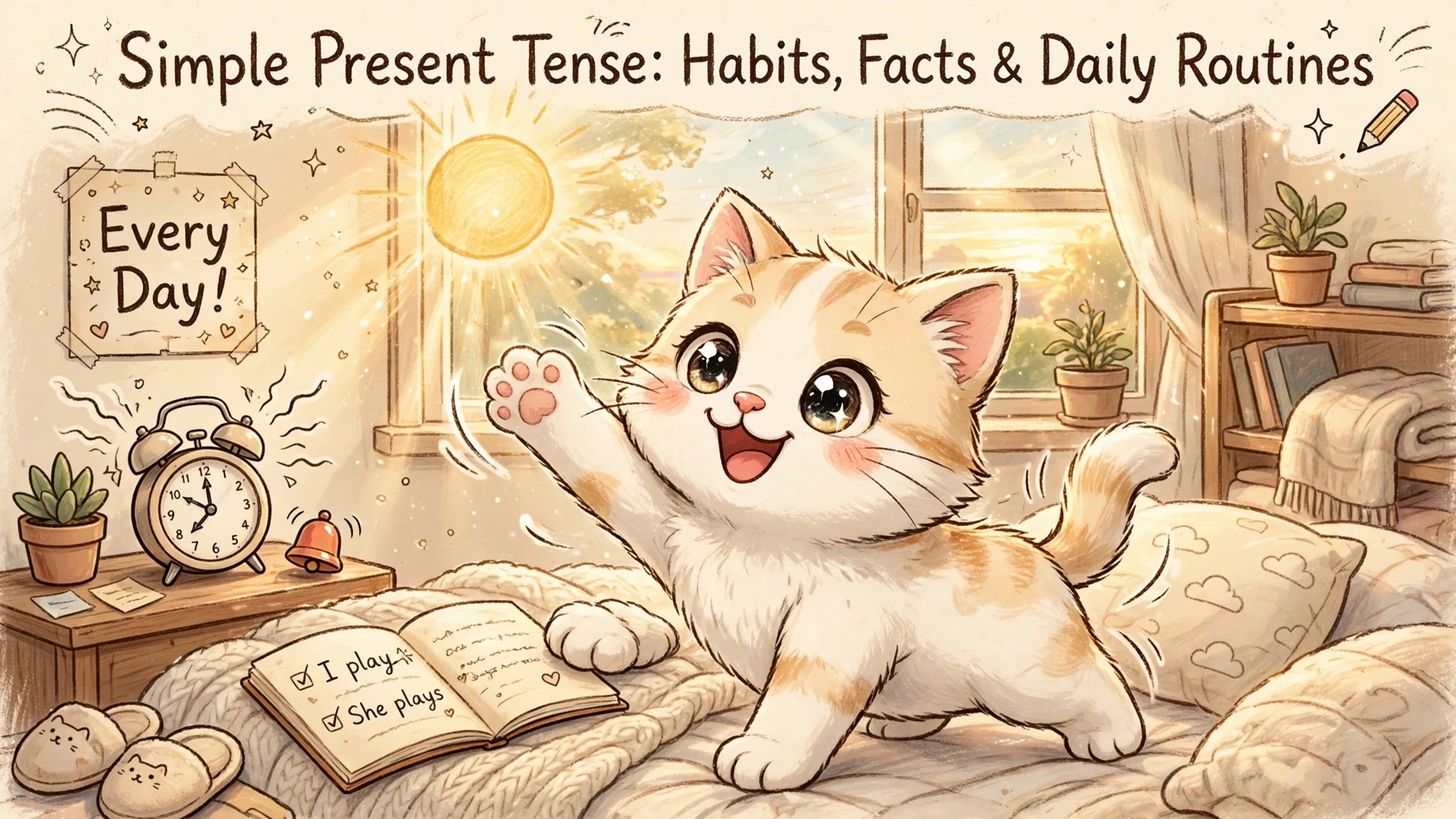 Simple Present Tense: Habits, Facts, and Daily Routines