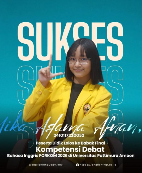Mahasiswa ULM Melaju ke Babak Final Kompetensi Debat Bahasa Inggris FORKOM 2026