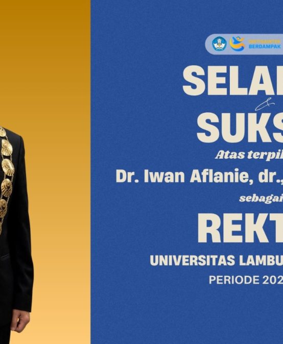 Selamat dan Sukses atas Dilantiknya Dr. Iwan Aflanie sebagai Rektor ULM Periode 2026–2030