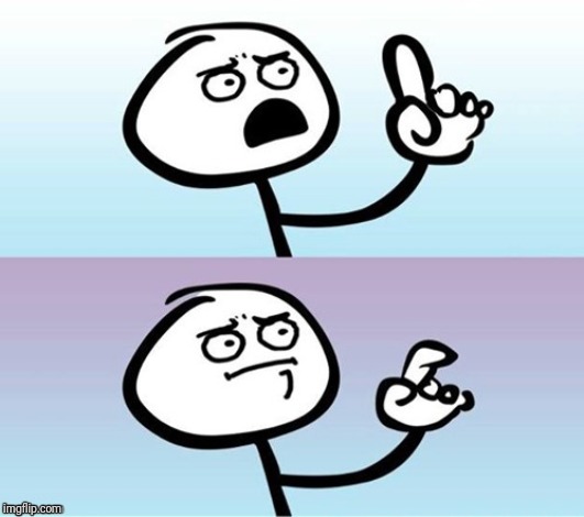 Meme: gestur 'tunggu sebentar'