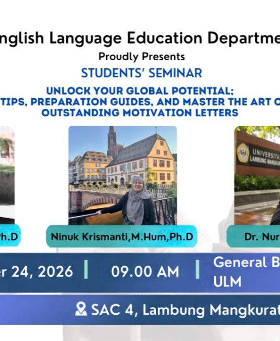 Seminar Mahasiswa: Unlock Your Global Potential — Kiat Menulis Motivation Letter dan Persiapan Beasiswa